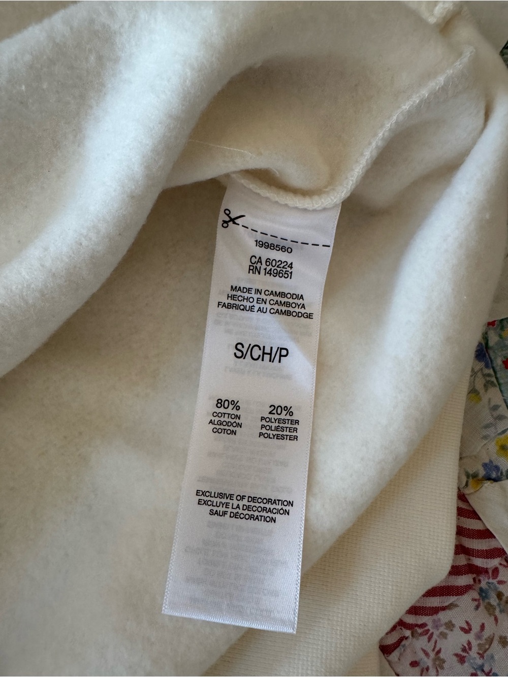 ESPRIT White Sweatshirt NWT Size Small - Picture 9 of 9
